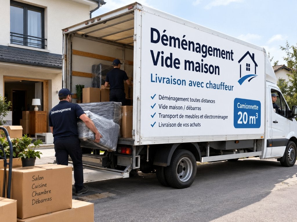 Grande camionette XXL 20M2 avec chauffeur prix interessant, Offres d'emploi