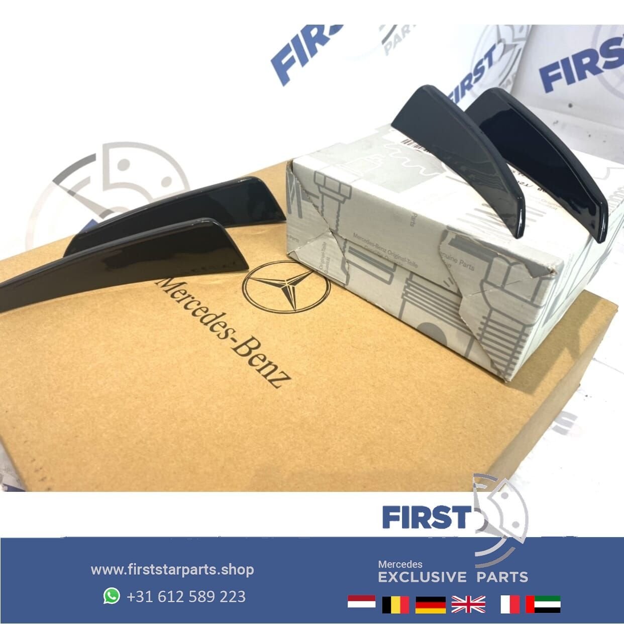 AERO AMG VOORBUMPER SPOILER SET VLEUGELS A35 A45 CLA35 CLA45, Auto-onderdelen, Gebruikt, Voor, Ophalen of Verzenden, -