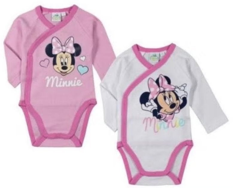 Minnie Mouse Rompertje Wit Lange Mouw - Maat 50 - Disney, Enfants & Bébés, Vêtements de bébé | Taille 50, Neuf, Enlèvement ou Envoi