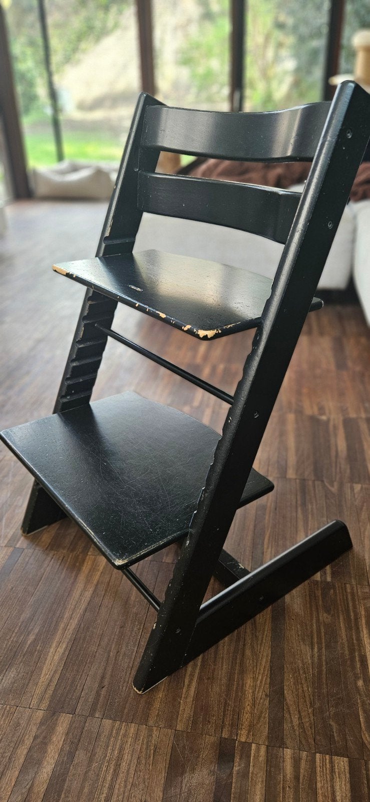 Chaise bébé Tripp Trap noire, Enlèvement, Utilisé, Chaise évolutive