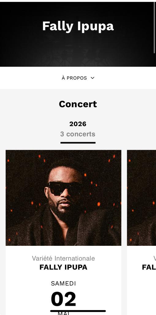 Ticket de concert fally ipupa