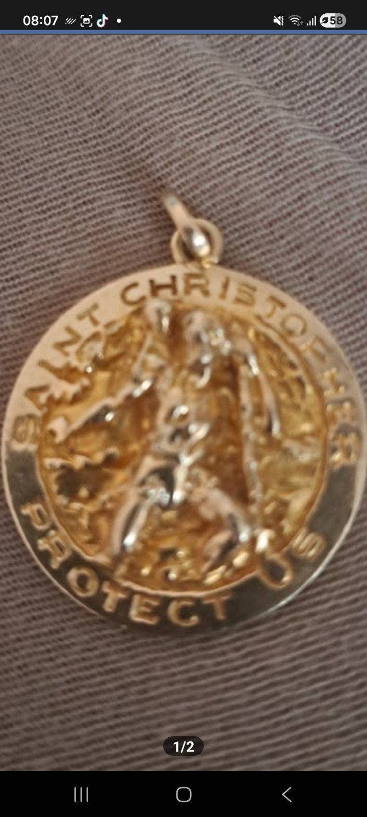 Objets anciens antiquités l'or 14k solide  12 gr, Enlèvement ou Envoi