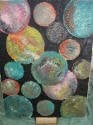 Peinture moderne colorée de sphères ou de planètes, Enlèvement ou Envoi, Autre sujet