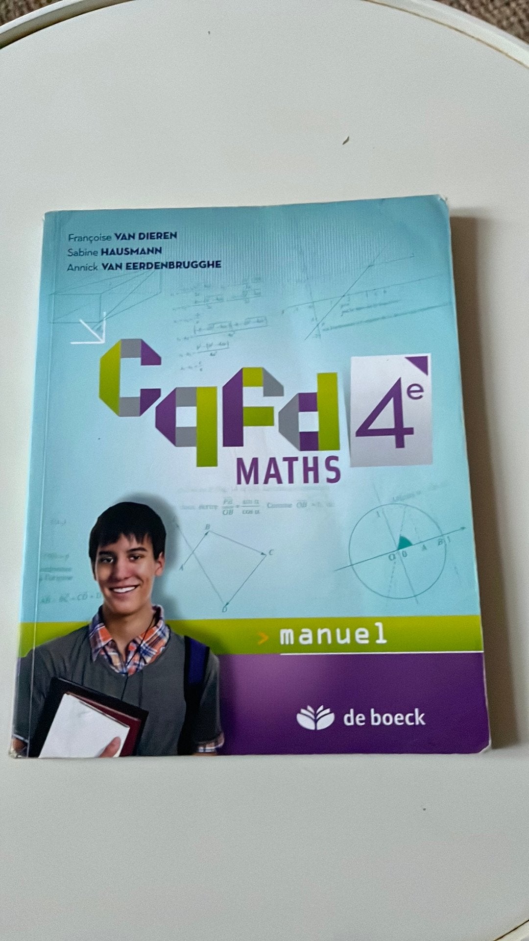 CQFD 4 - maths 4 eme, Livres, Enlèvement, Utilisé, Secondaire, Mathématiques A
