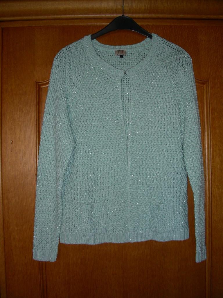 Groene cardigan, Merk : Mi Vida, maat 40 Prima staat, Taille 38/40 (M), Enlèvement ou Envoi, Mi Vida, Comme neuf