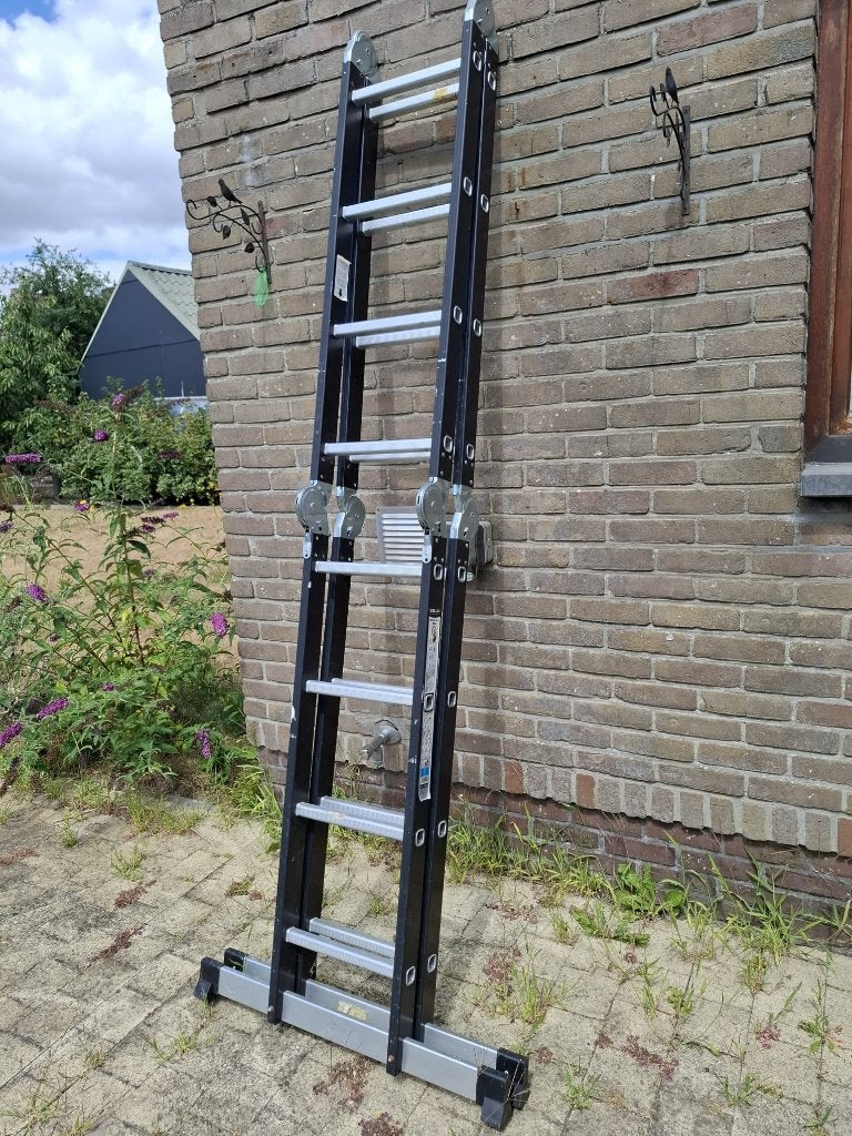 Escalo Multifold telescopische ladder 4,62 m, Ophalen, Zo goed als nieuw, Ladder, 4 meter of meer