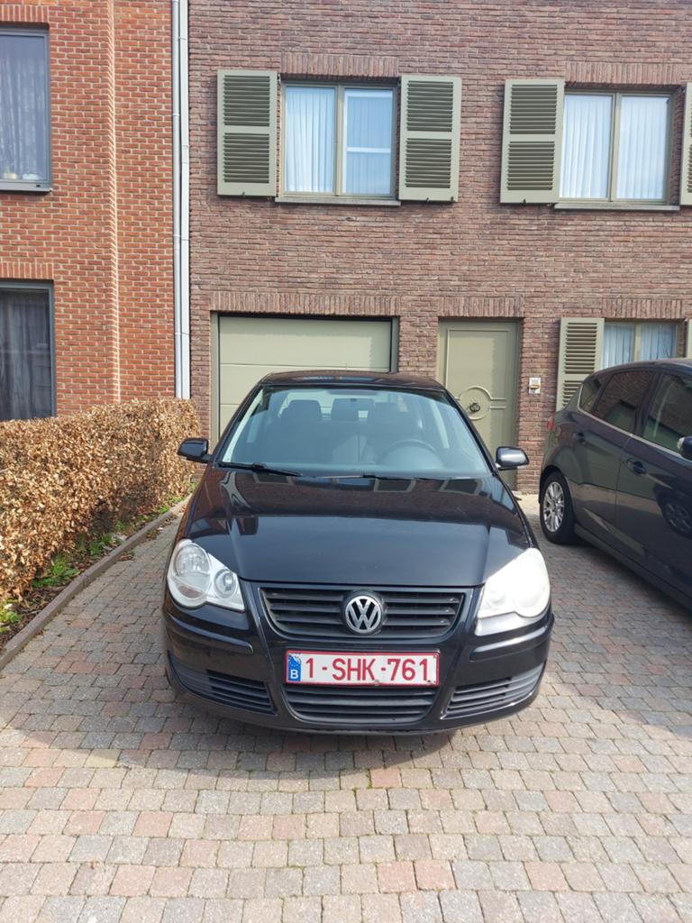 Volkswagen Polo 2006 1.2 benzine blanco gekeurd voor verkoop, Stof, Zwart, Elektrische ramen, Zwart