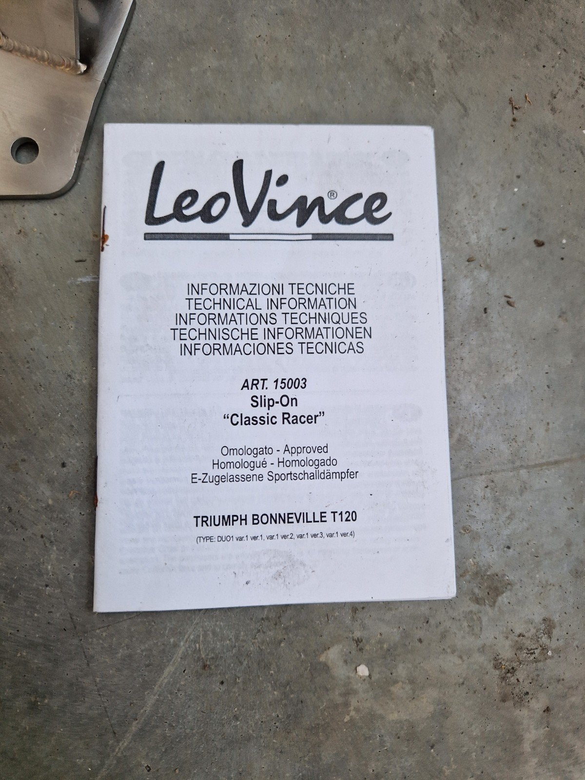 Système d'échappement LeoVince Slip-On Classic Racer Triumph, Motos, Enlèvement ou Envoi, Neuf
