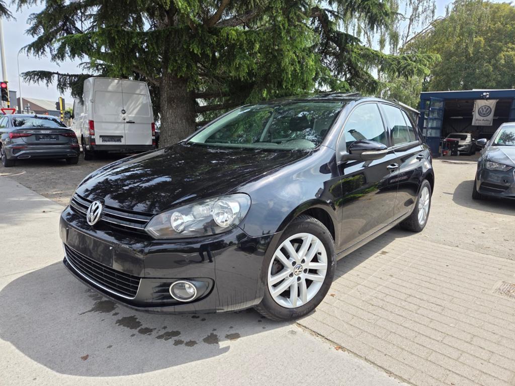 Volkswagen Golf 1.4TSI HIGHLINE weinig kmss! Opendak airco, Auto's, Volkswagen, Euro 5, Zwart, 4 cilinders, Alcantara