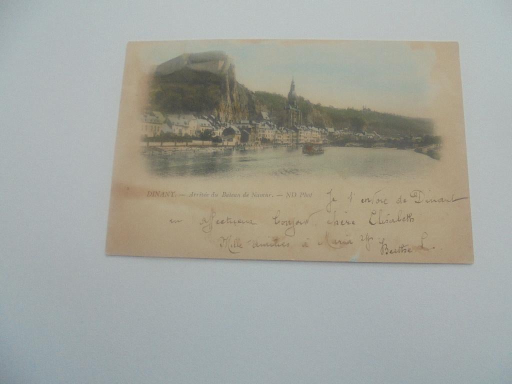 dinant- arivée du bateau de namur, Envoi, Avant 1920, Affranchie, Namur