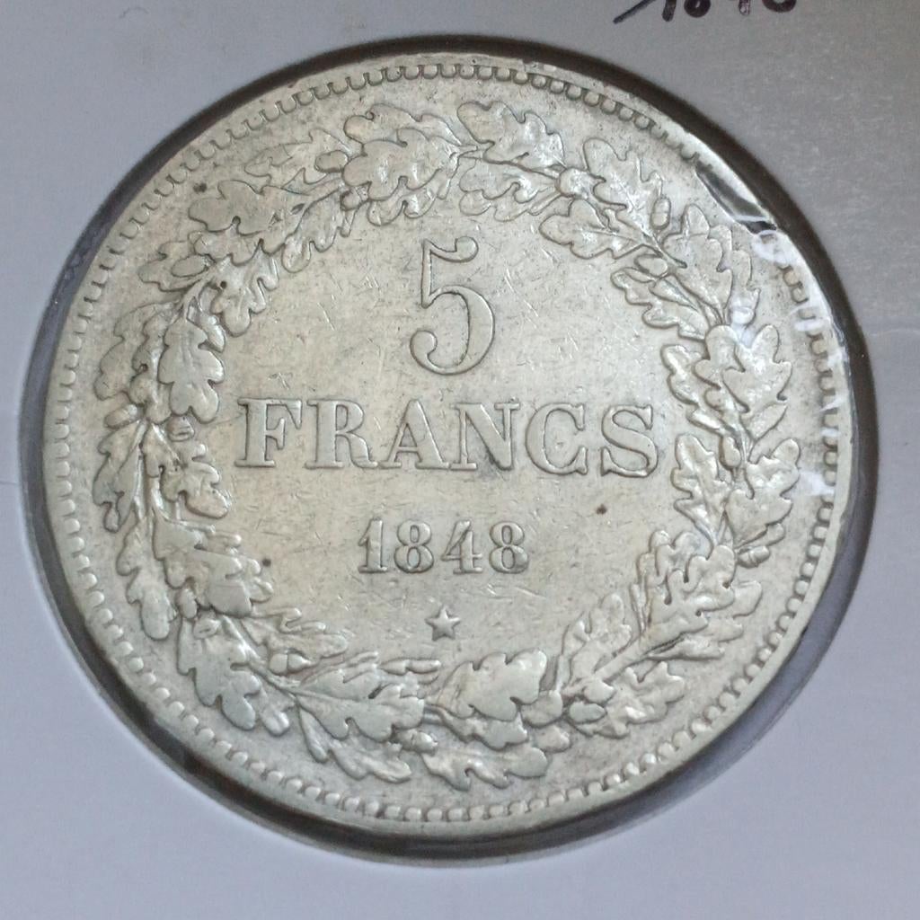5 francs 1848, Enlèvement ou Envoi