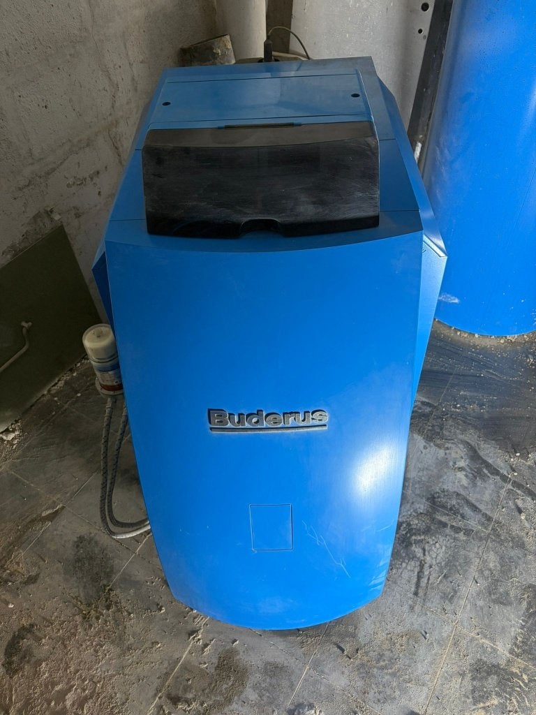 Mazoutketel Buderus G225 BE-45 + boiler compleet, Bricolage & Construction, Chauffe-eau & Boilers, Plus de 10 ans, Boiler, Enlèvement