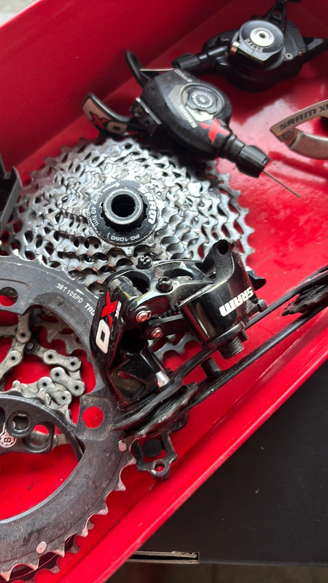 Sram 2X10 BB30 + Sram X0 shifters + derailleurs, Ophalen, Gebruikt, Heren, Overige merken