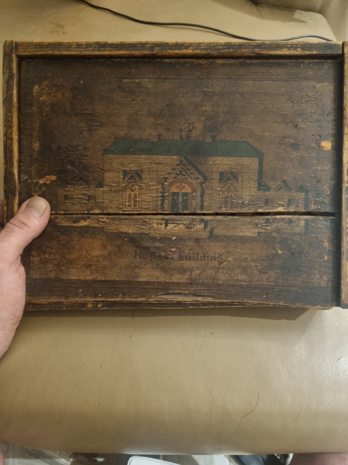 ancien jeu en bois à construire, Collections, Enlèvement ou Envoi