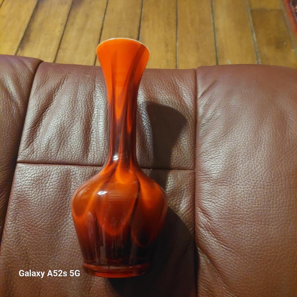 Vintage italiaanse  glazen vaas opaline?, Antiek en Kunst, Ophalen