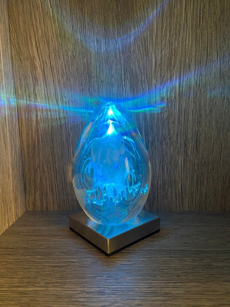 Lampe d'ambiance LED avec différentes couleurs alternées, Enlèvement ou Envoi, Comme neuf, Verre, Design