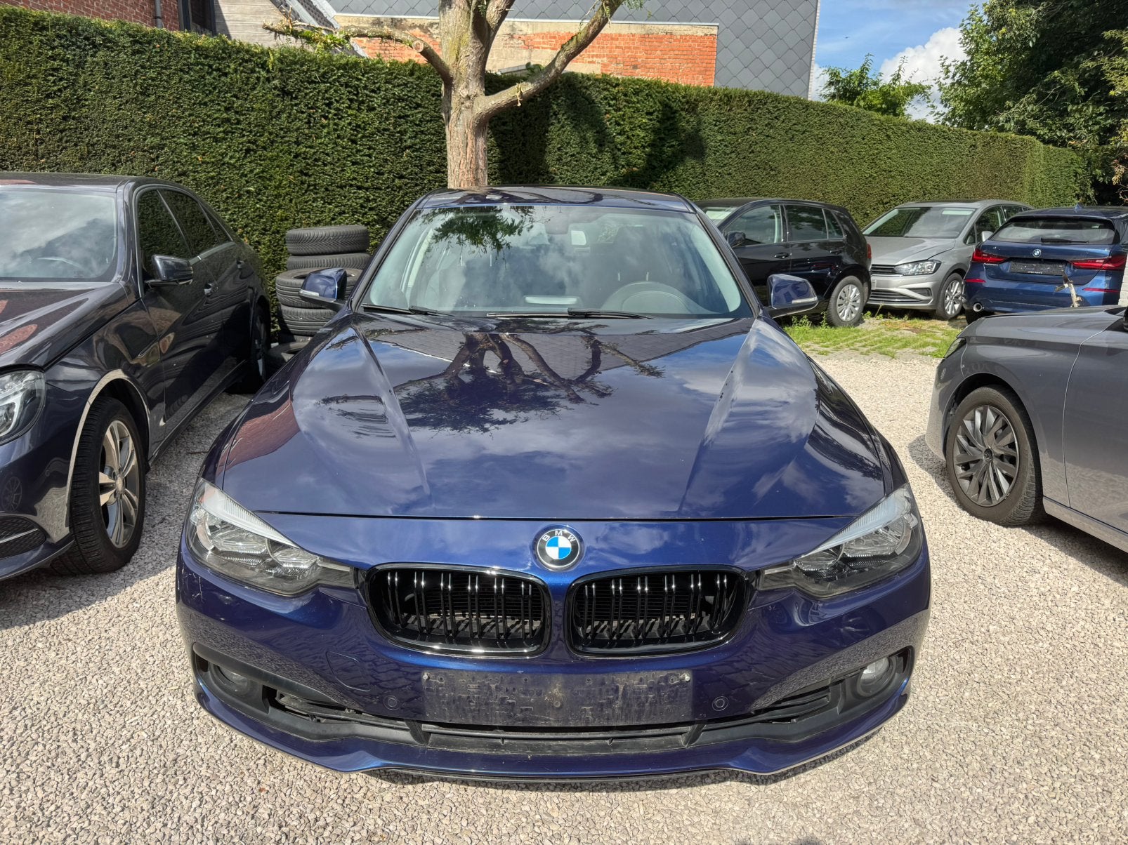 BMW 318i benzine - AUTOMAAT*78000KM*2017*GARANTIE, 4 deurs, Euro 6, Blauw, Bedrijf
