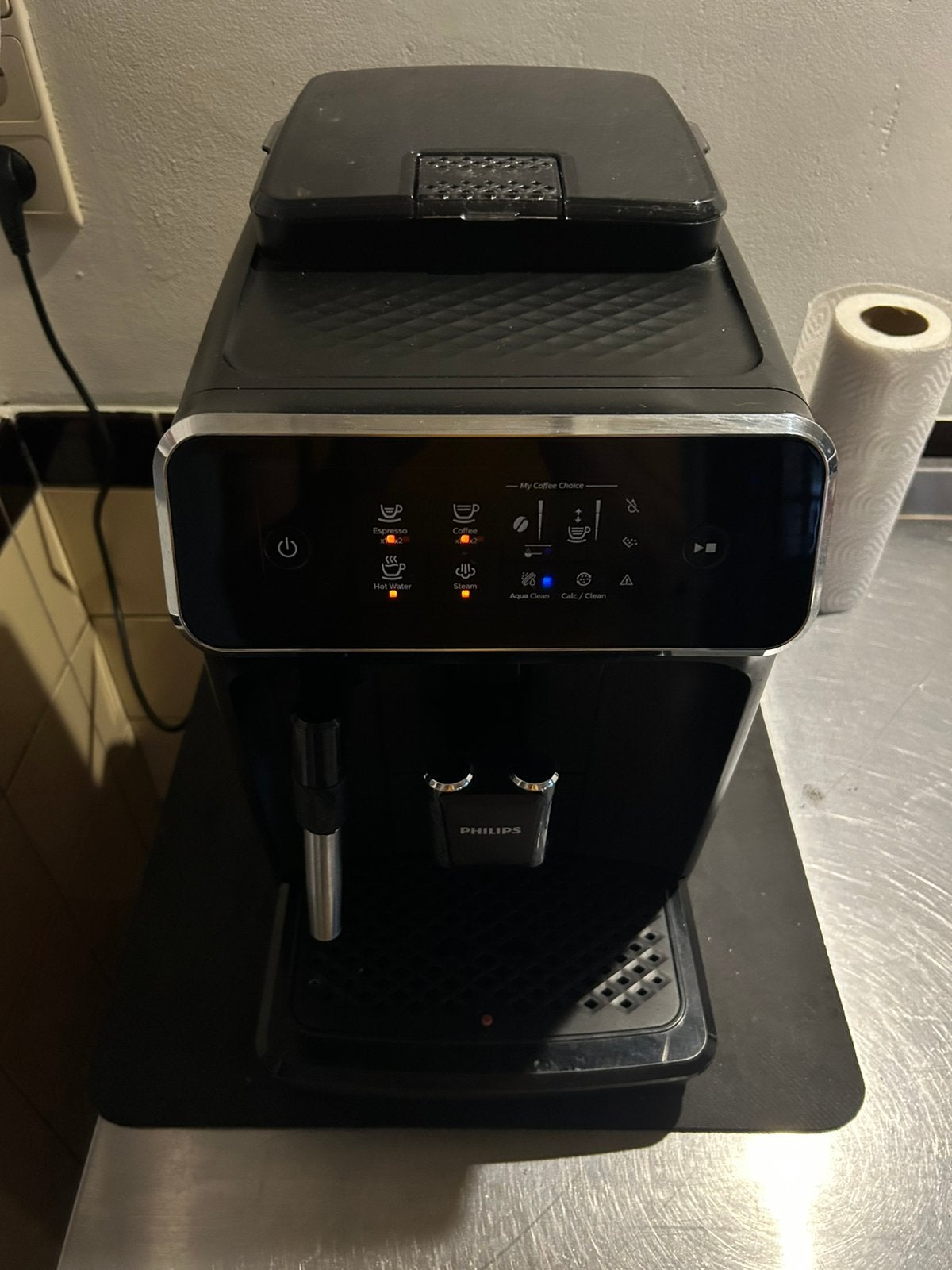 Espressomachine vol automatische, Electroménager, Machine à espresso, Réservoir d'eau amovible, Café moulu, Comme neuf