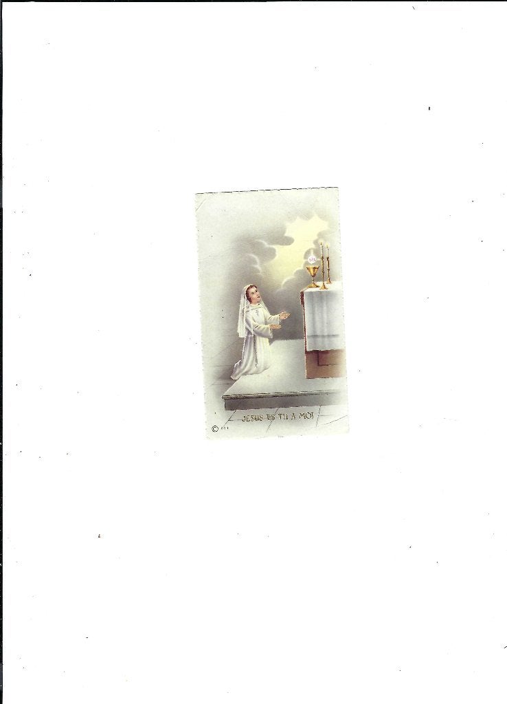 Souvenir de communion solennelle, Enlèvement ou Envoi