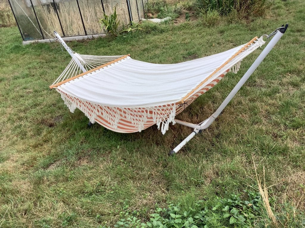 Grand hamac et son support, Tuin en Terras, Hangmatten, Ophalen