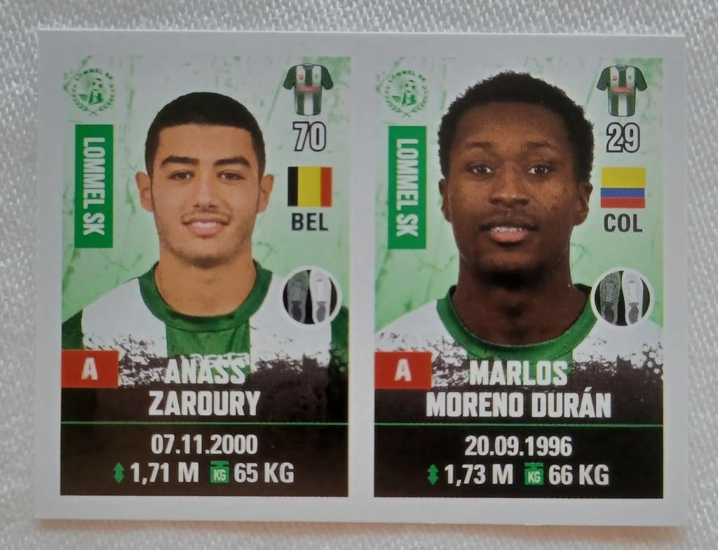 Sticker Anass Zaroury (rookie) - Pro League 2020-2021, Ophalen of Verzenden, Zo goed als nieuw, Sticker