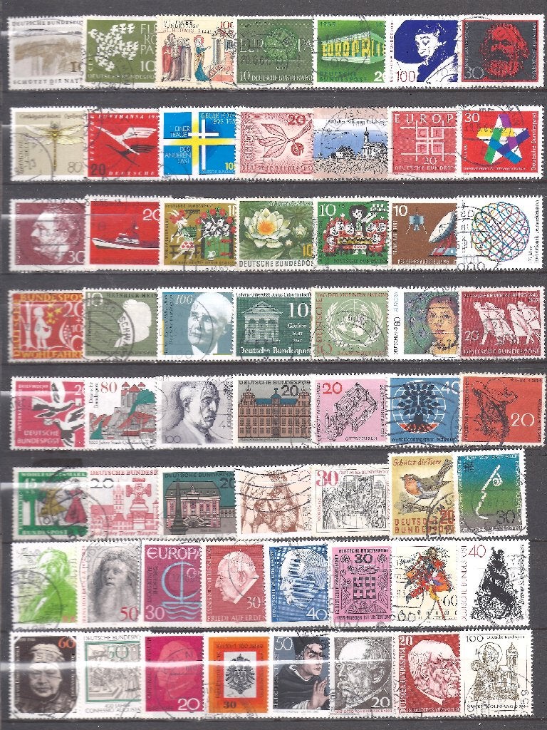 Lot de 250 timbres allemands tous différents., Collections, Collections Autre, Enlèvement ou Envoi, Utilisé