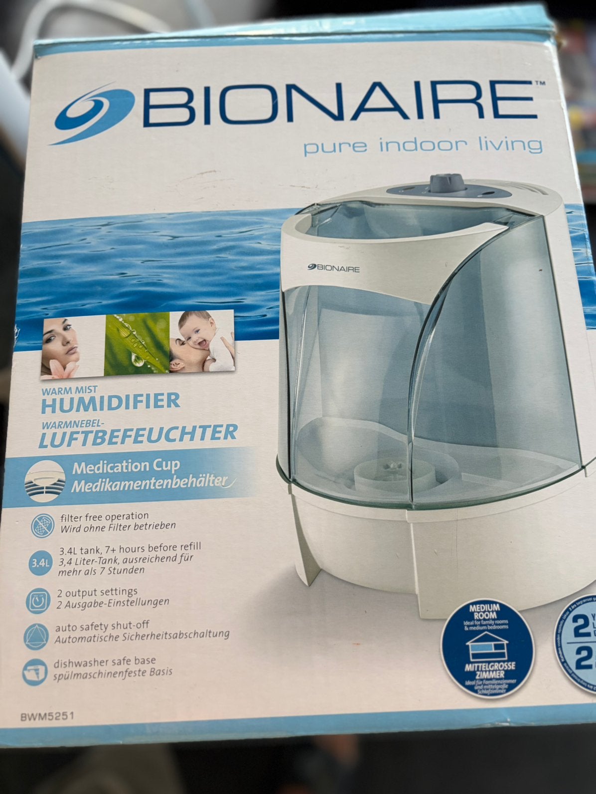 Humidificateur Bionare, Enlèvement ou Envoi, Utilisé, Humidificateur