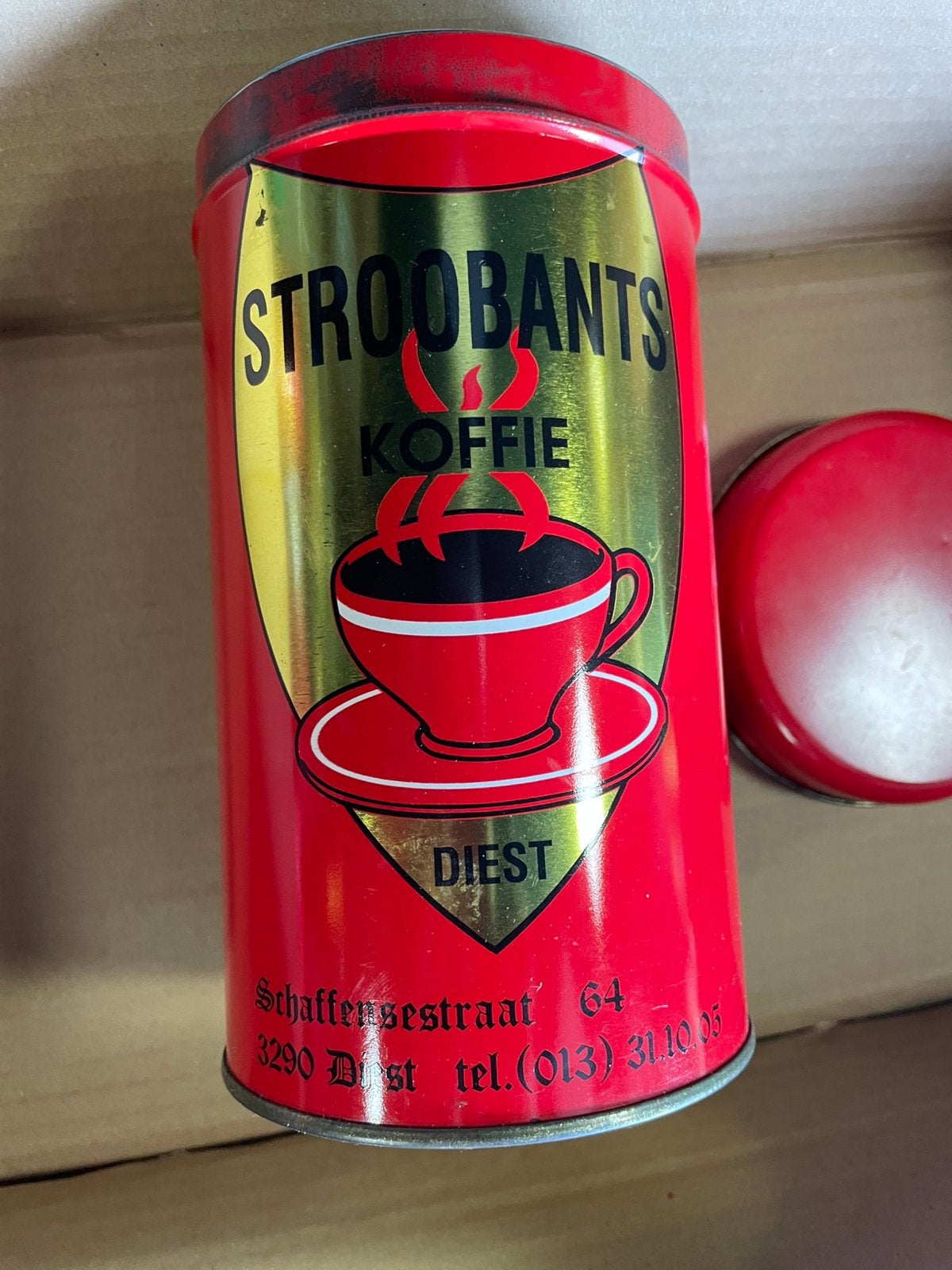 Boîte à café vintage, Enlèvement, Utilisé, Café