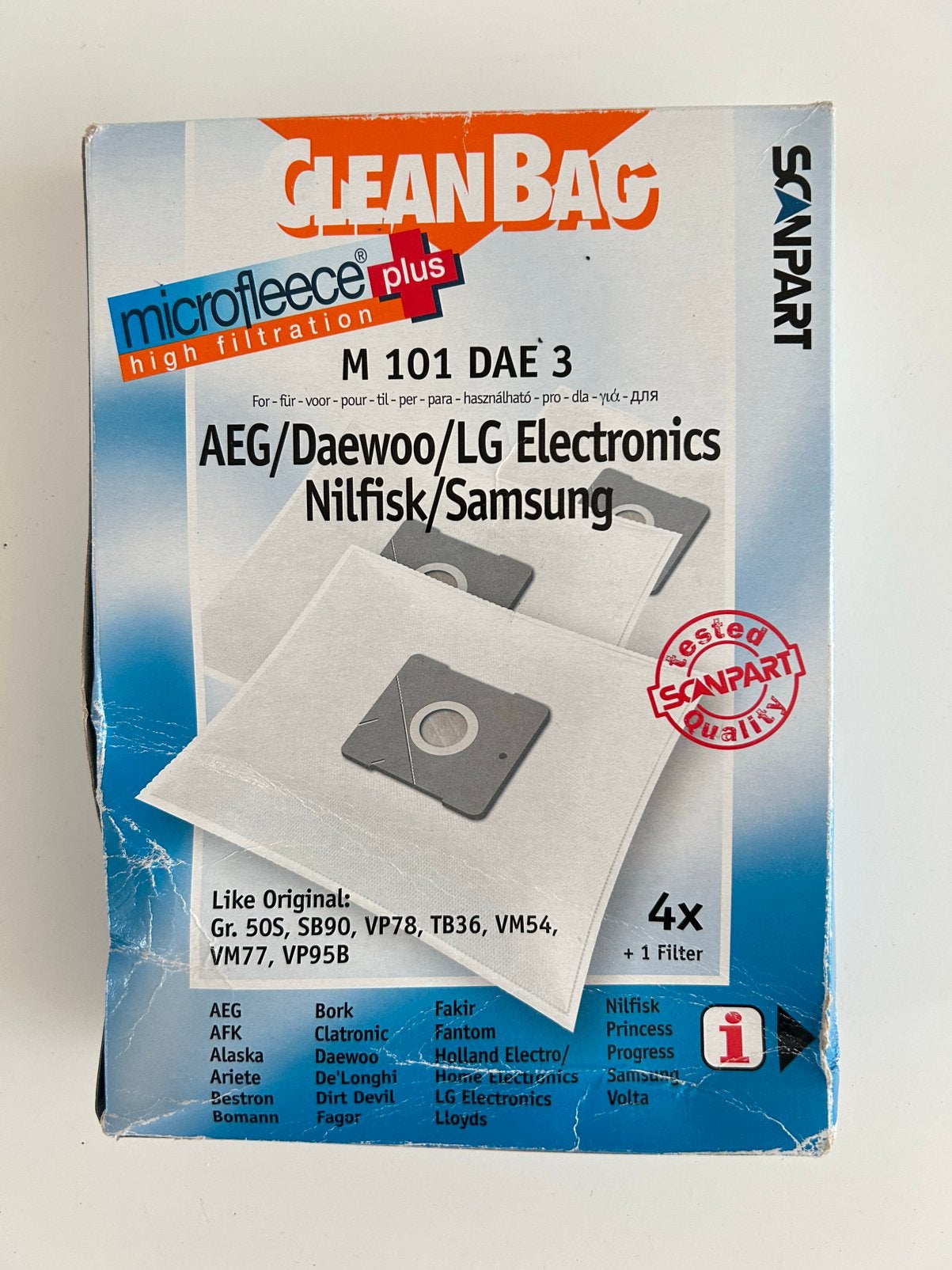 Sacs pour aspirateur Cleanbag M 101 DAE 3, Enlèvement ou Envoi, Neuf