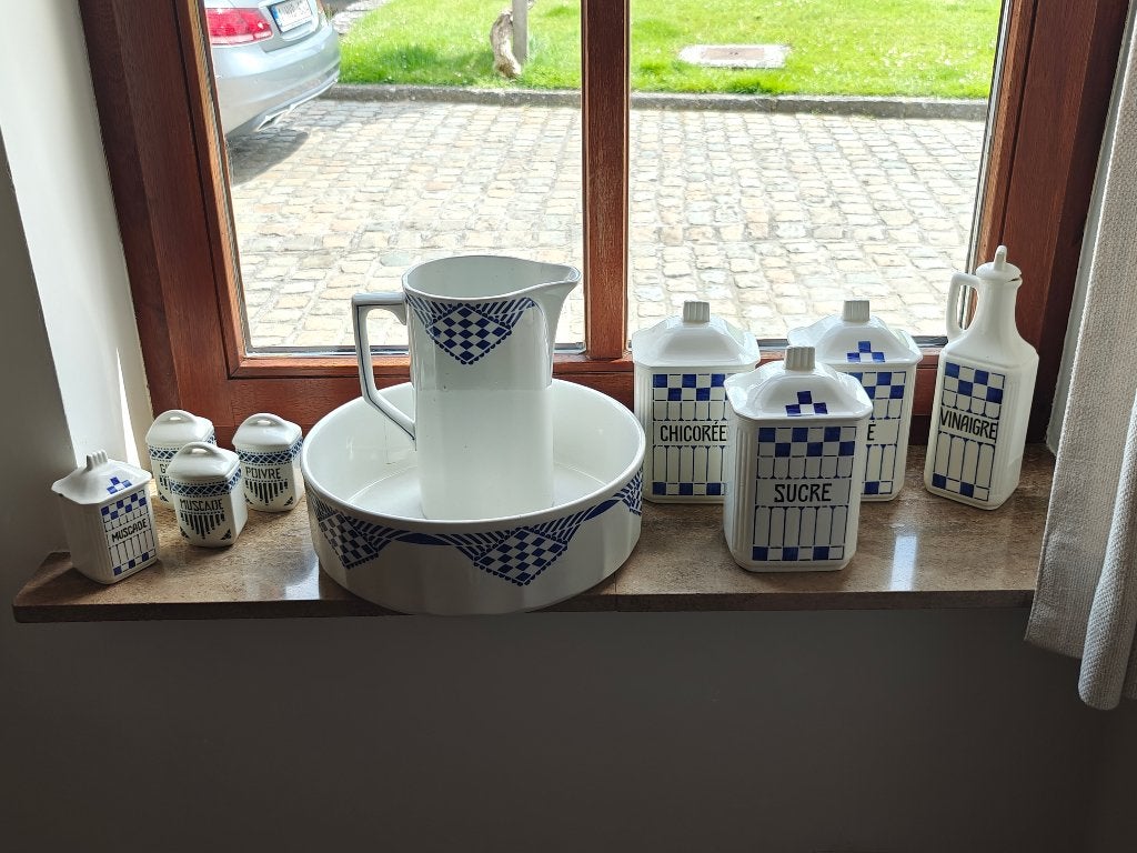 Porselein servies - Moulin des Loups & Hamage, Antiek en Kunst, Ophalen