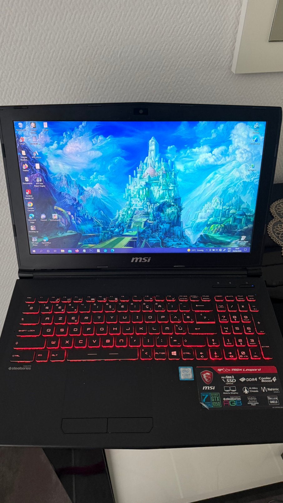 Msi gaming laptop 17 inch, Computers en Software, Ophalen, Zo goed als nieuw, Gaming