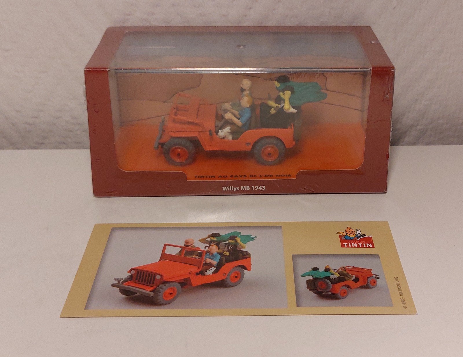 KUIFJE Atlas auto 1/43 'De jeep' 1943 (Geseald!) 💫, Verzamelen, Ophalen of Verzenden, Kuifje, Nieuw, Beeldje of Figuurtje
