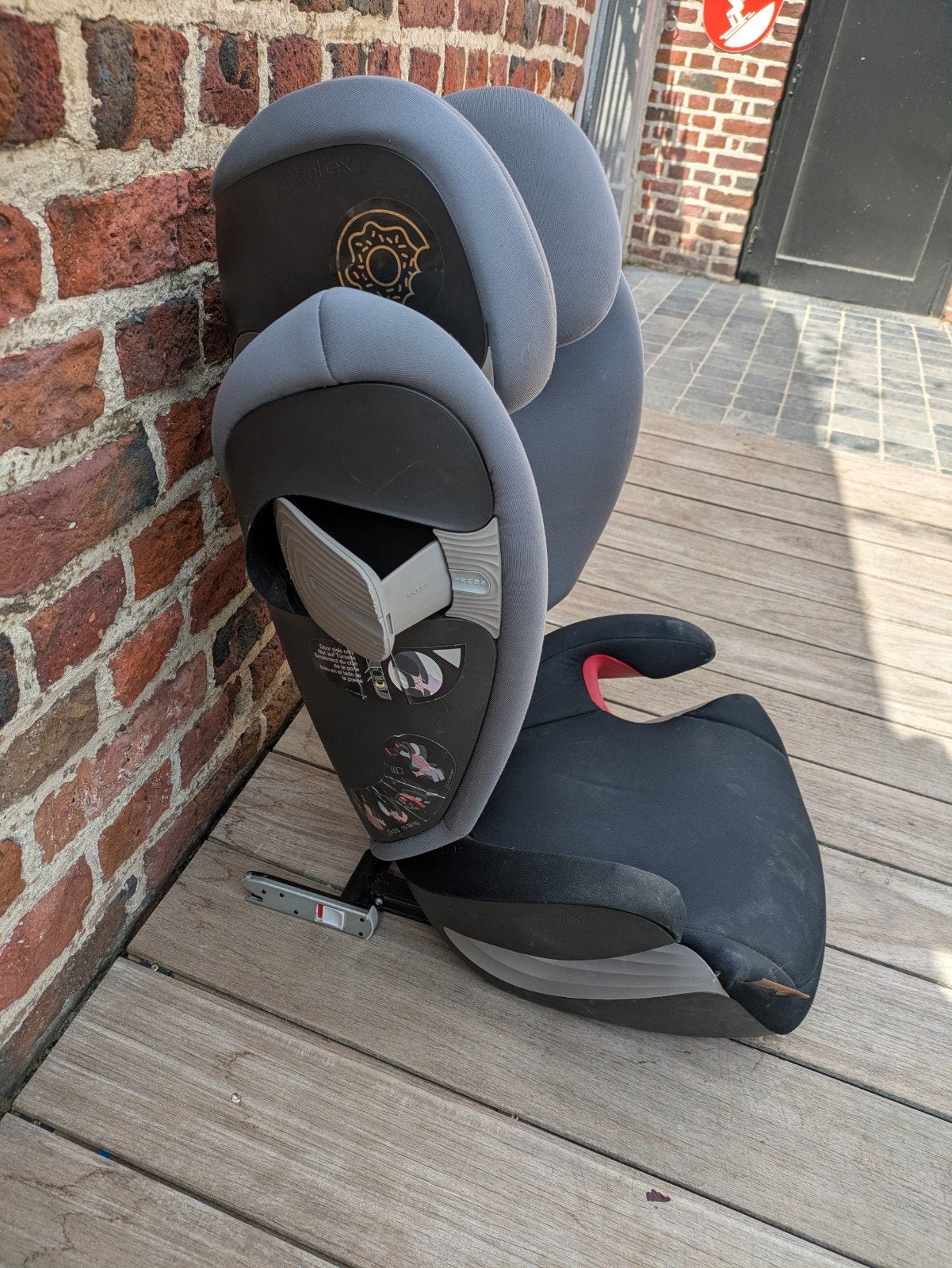 Siège auto Cybex - Groupe 3 (Isofix) - Gris - Bon état, Kinderen en Baby's, Autostoeltjes, Autogordel, Ophalen