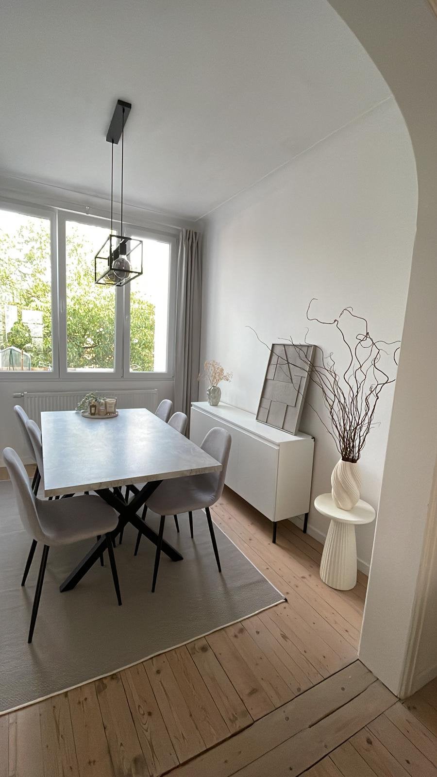 Table à manger + 6 chaises, Maison & Meubles, Salles à manger complètes, Comme neuf, 4 à 6 chaises, Enlèvement