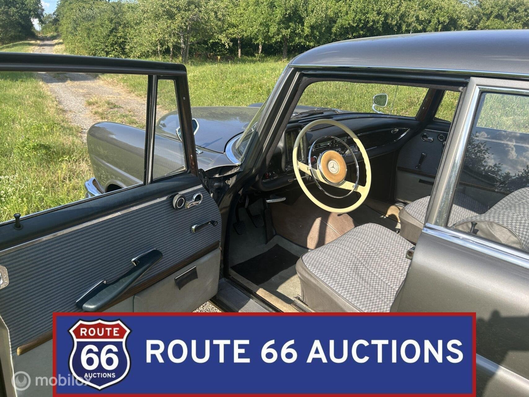 Mercedes-Benz 220 S | Route 66 Auctions, Autos, Oldtimers & Ancêtres, Achat, Entreprise, Boîte manuelle, Autre carrosserie