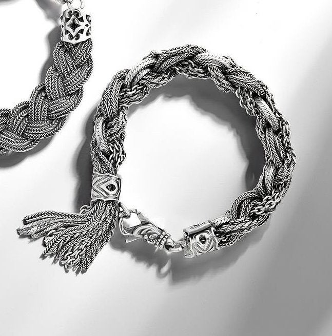 925 Zilveren armband - 19 cm (Emanuele Bicocchi), Handtassen en Accessoires, Bedels, Ophalen, Zo goed als nieuw, Zilver