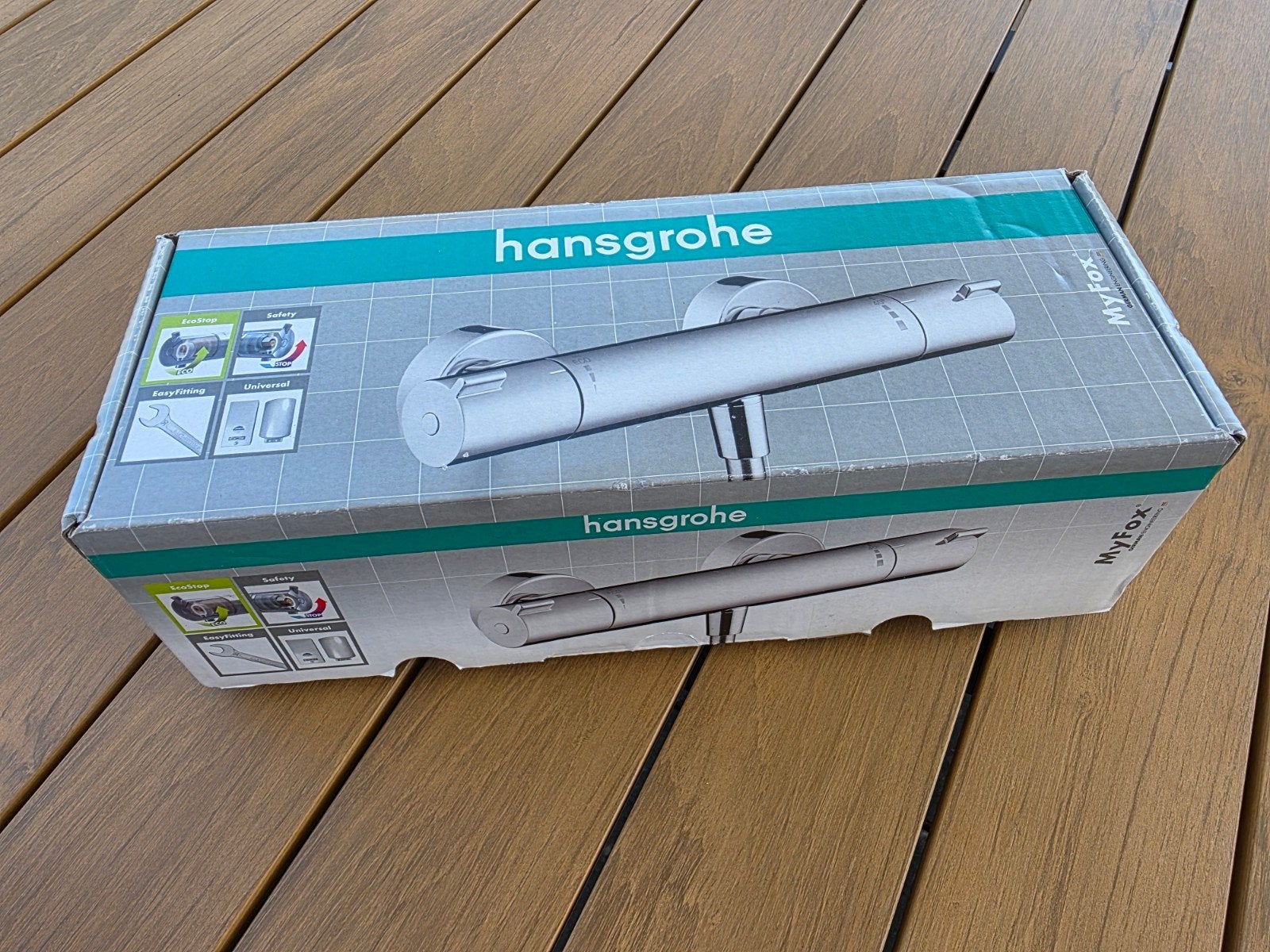 Nouveau robinet de douche thermostatique Hansgrohe MyFox, Bricolage & Construction, Enlèvement, Neuf, Chrome, Robinet