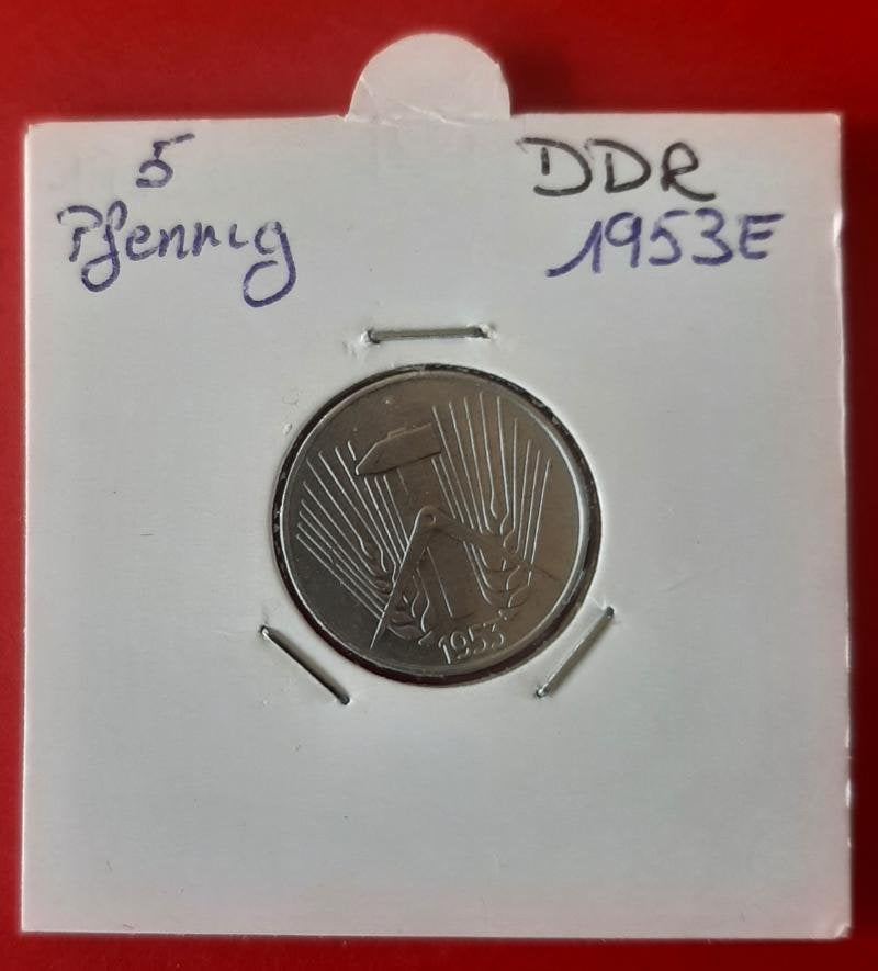DDR - 1 Pfennig 1953 E rare, Enlèvement ou Envoi
