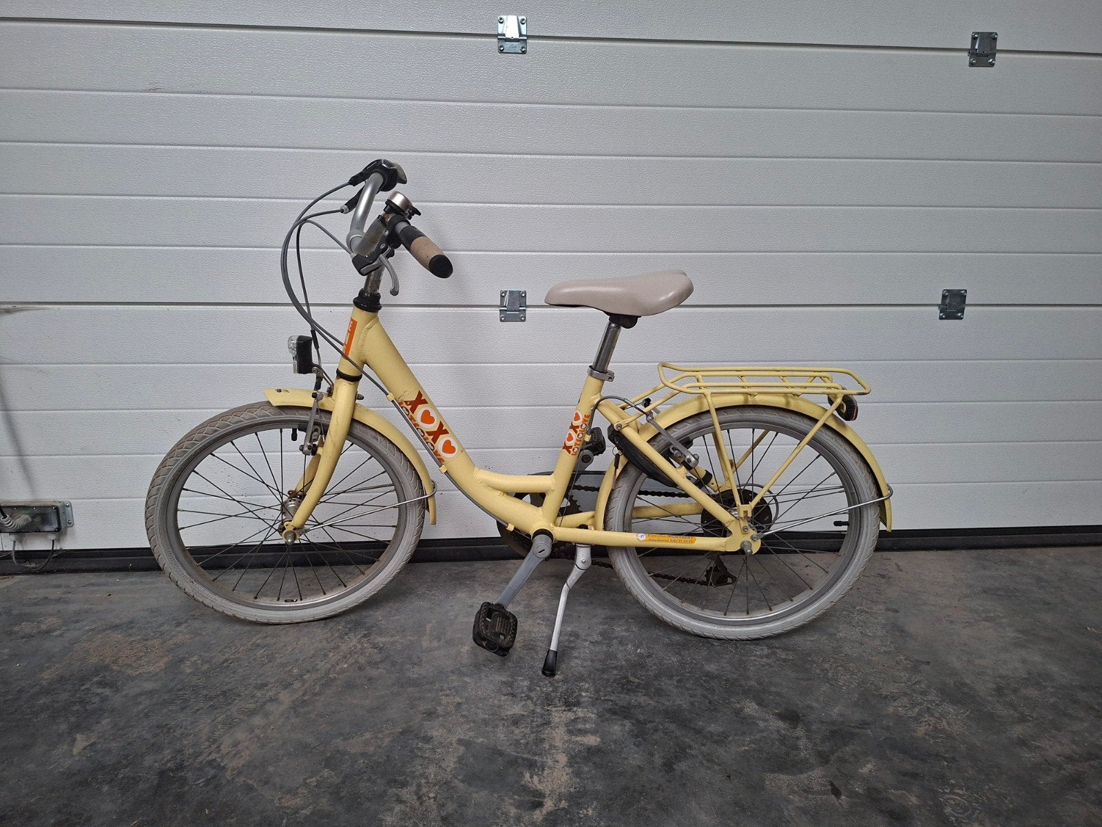 meisjesfiets, Fietsen en Brommers, Ophalen, Gebruikt, 20 inch, Handrem
