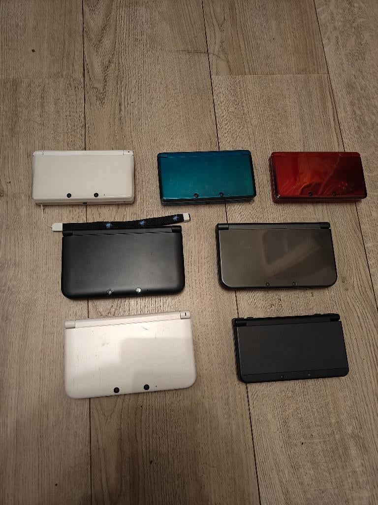 Lot 3DS, New 3DS, 3DS XL, New 3DS XL met games, Games en Spelcomputers, Gebruikt, Zwart, Ophalen of Verzenden, 3DS
