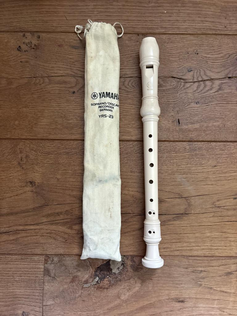 Yamaha Blokfluit YRS-23, Ophalen of Verzenden, Zo goed als nieuw, Sopraan of Sopranino, Met koffer, hoes of etui