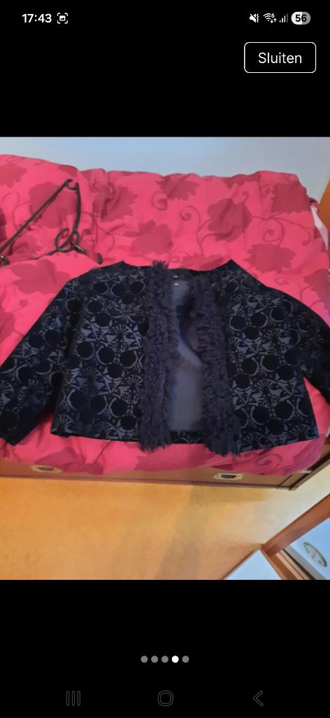 Jasje gemaakt van Dries van Noten-stof, Taille 36 (S), Enlèvement, Manteau, Noir