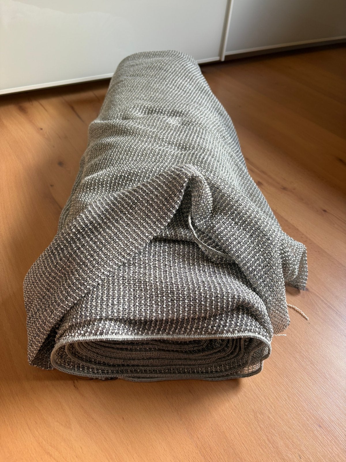Grijze doorzichtige gordijnstof 300x700cm, Huis en Inrichting, Ophalen, Zo goed als nieuw