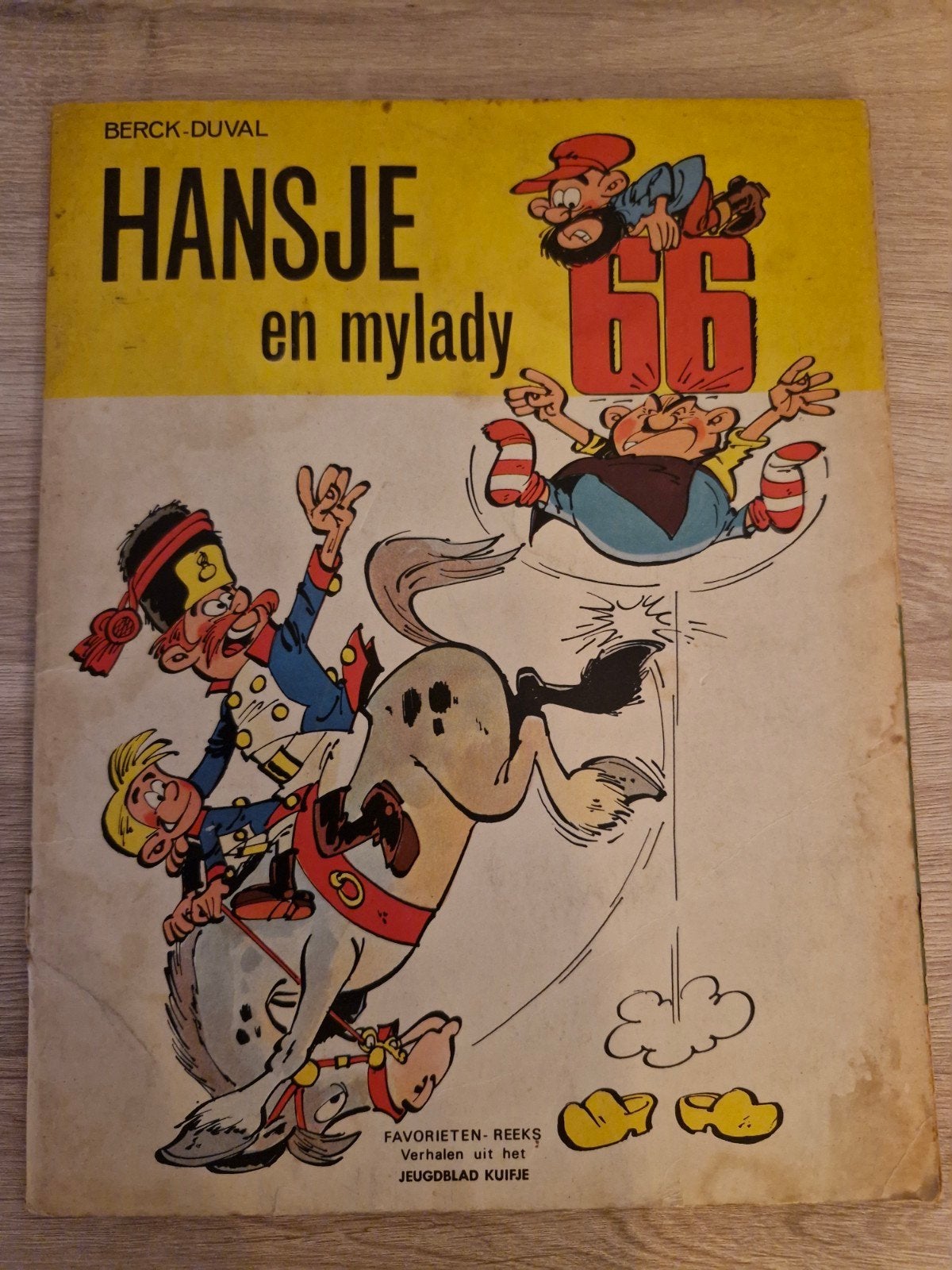 Strip , Hansje en mylady , 1e druk 1968 , Berck - Duval, Livres, BD, Utilisé, Une BD, Enlèvement ou Envoi