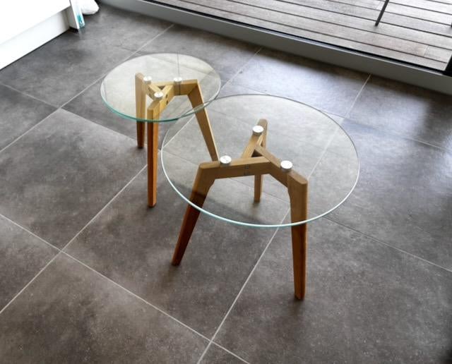 Tables gigognes verre & bois — Kave Home | Quasi neuves, Maison & Meubles, Tables | Tables d'appoint, Rond, Moins de 55 cm, Comme neuf