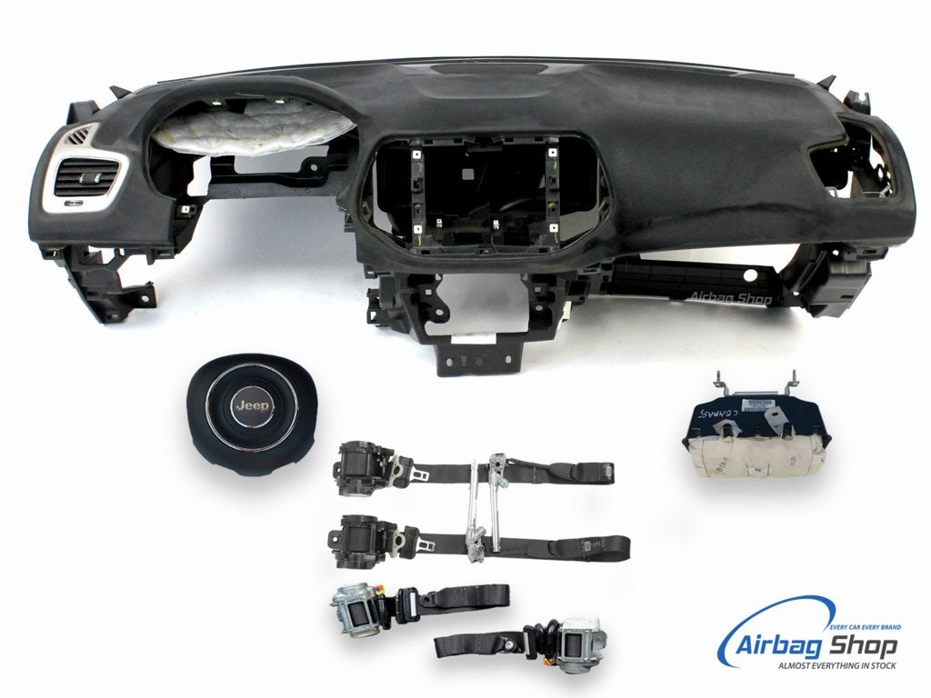 Airbag set Dashboard zwart speaker Jeep Compass (2016-...), Enlèvement ou Envoi, Utilisé