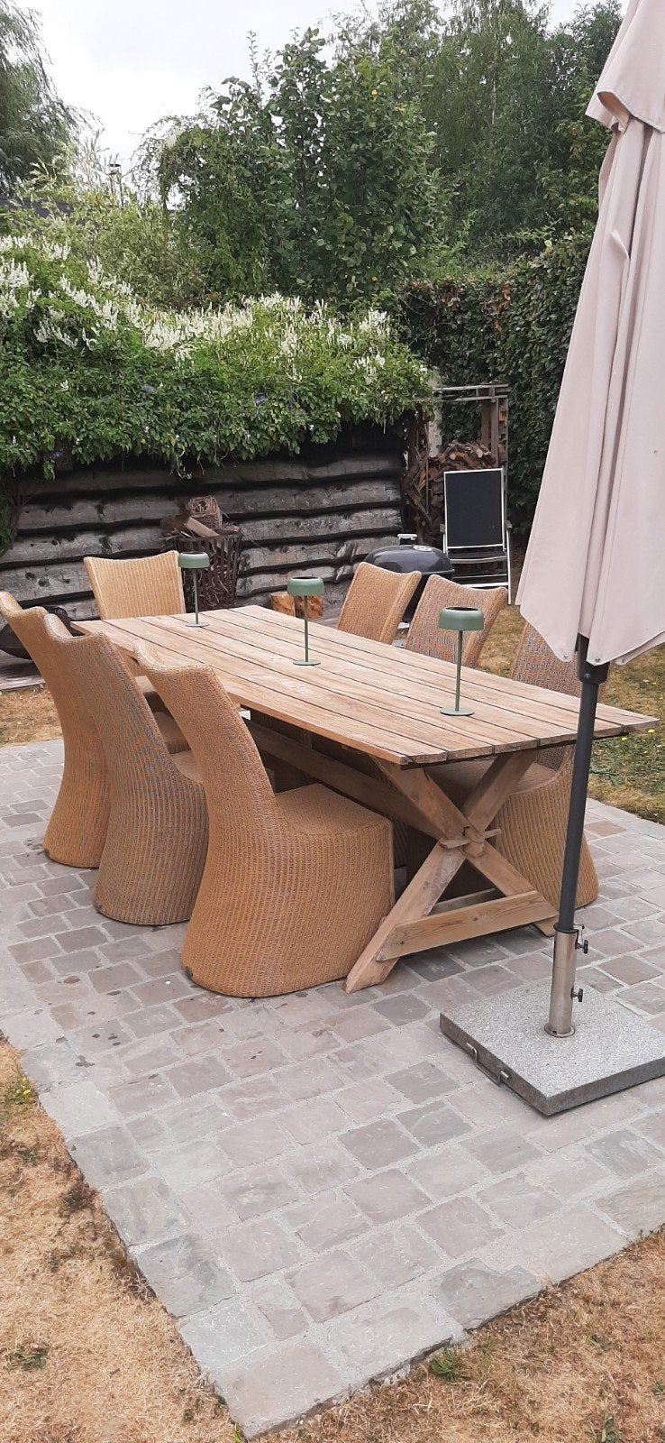 8 Chaises pour intérieur/extérieur en LLOYD LOOM, Maison & Meubles, Chaises, Enlèvement, Comme neuf, Autres couleurs, Cinq, Six Chaises ou plus