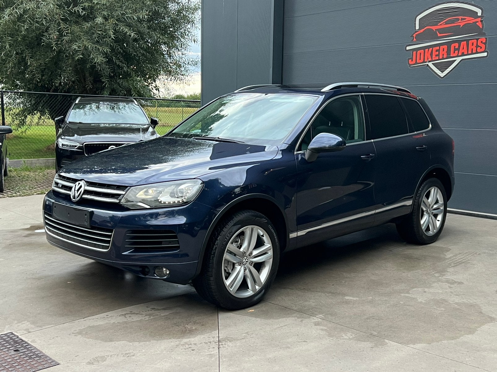 VW Touareg 4.2 TDi V8 340 lichte vrachtwagen van 3500 kg, Automaat, Blauw, Leder, Bedrijf
