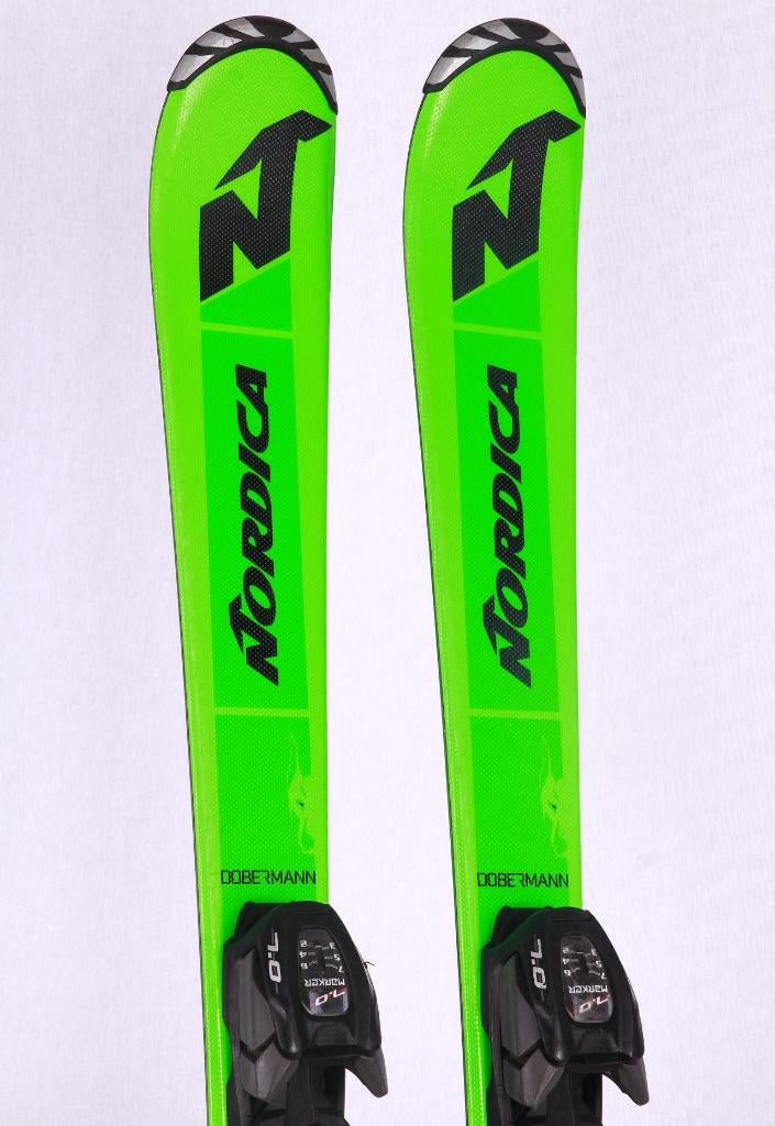 120 130 kinder ski's NORDICA DOBERMANN TEAM RJ, green, Gebruikt, Ophalen of Verzenden, Carve, Nordica
