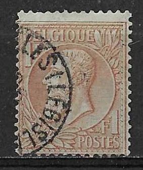 Belgique OPC 51 King Leopold II Profil à gauche, Enlèvement ou Envoi, Affranchi, Maison royale